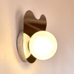 Qalex 1 Light Silver Wall Lamp