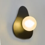 Aurer 1 Light Black Wall Lamp
