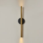 Jovel 2 Lights Black × Gold Wall Lamp