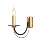 Aurix 1 Light Gold Wall Lamp