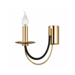 Aurix 1 Light Gold Wall Lamp - Image 2