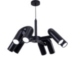 Rayun 8 LED Lights Black Chandelier - Image 2