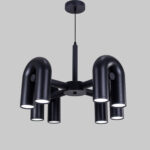 Rayun 8 LED Lights Black Chandelier - Image 3
