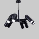 Rayun 8 LED Lights Black Chandelier - Image 4