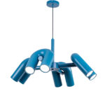 Visia 8 LED Lights Blue Chandelier