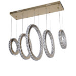Visunar LED Gold Chandelier - Image 2