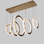 Visunar LED Gold Chandelier - Image 4