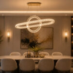 Solic LED Gold Chandelier - Image 5