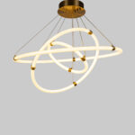Solex LED Gold Chandelier