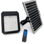Zenit 50W LED Solar Black Flood Light