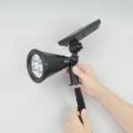 1.5W 4 Lights Black Pole