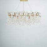 Zenova 8 Lights Gold Chandelier - Image 2