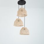 Luxirit 3 Lights Boho Beige Chandelier - Image 2