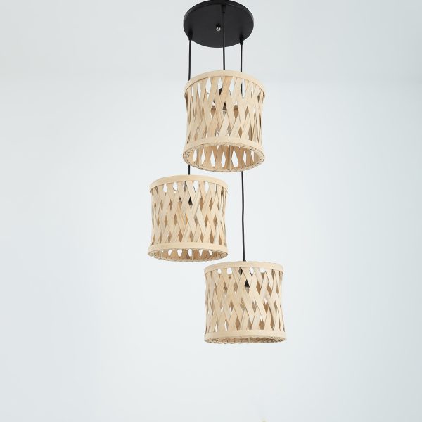 Arcalis 3 Lights Boho Beige Chandelier