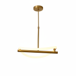 Luxen LED Gold Chandelier