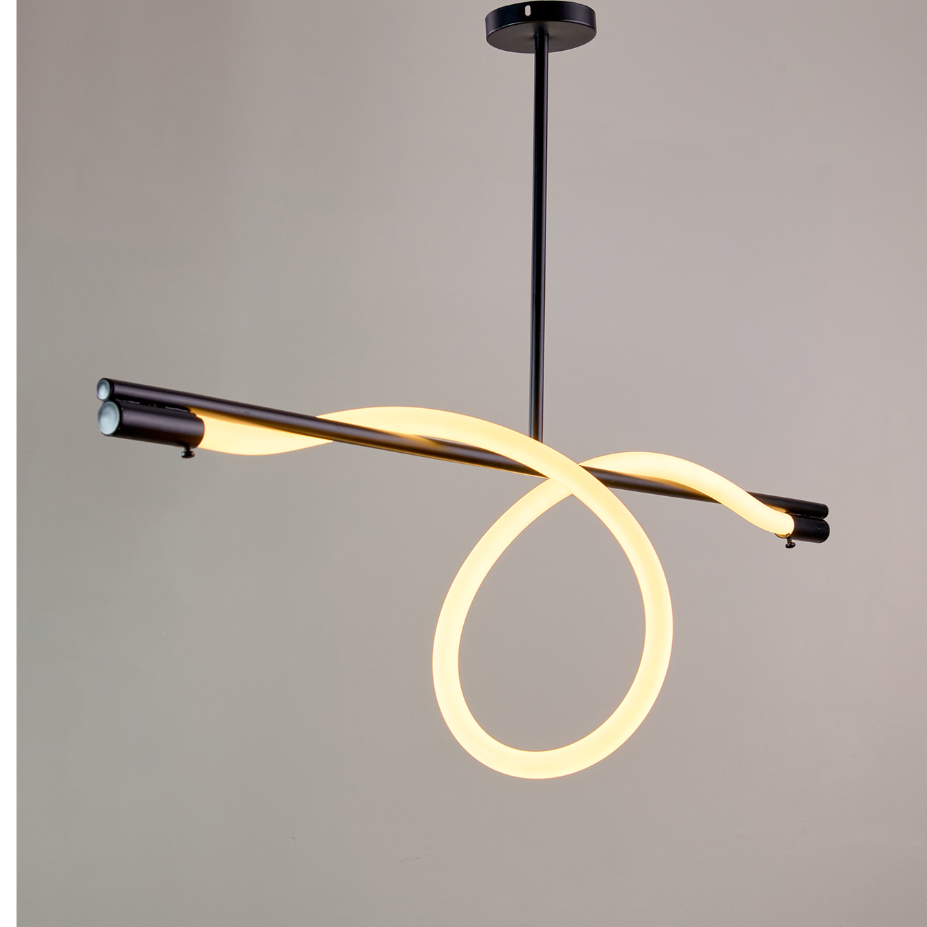 NGF-CH-1969B-N Zylanos LED Black Chandelier - Image 1