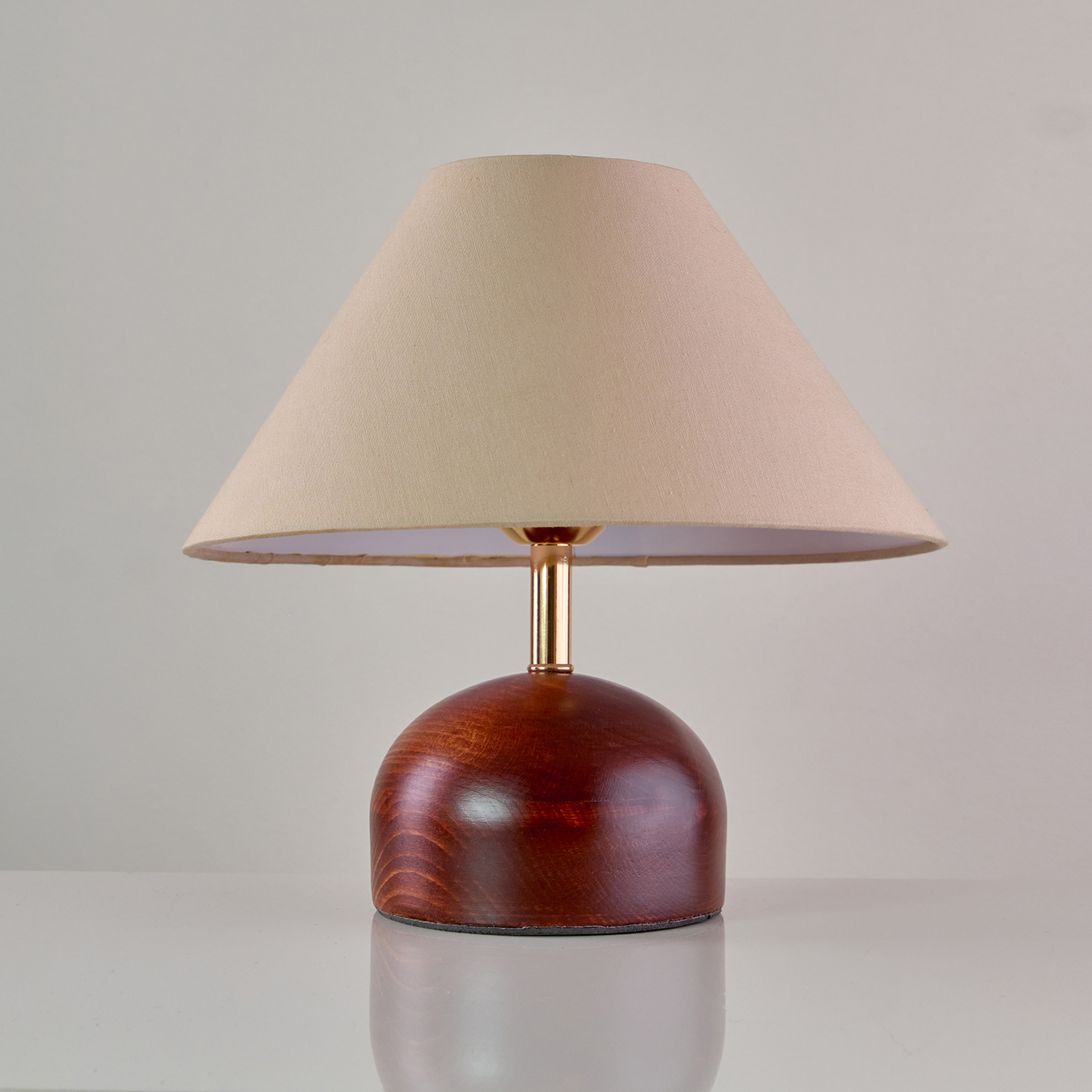 NGF-TL-1974N-1La أباجورة أركوز 1 لمبة بنى × بيج - Image 1