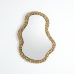 مرايا لوكسوز إضاءة أصفر80*60
