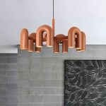 Pylon 8 Lights LED Brown Chandelier - Image 3