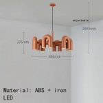 Pylon 8 Lights LED Brown Chandelier - Image 5
