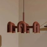 Pylon 8 Lights LED Brown Chandelier - Image 6