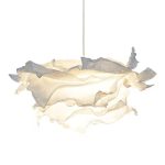 Astex 1 Light White Chandelier