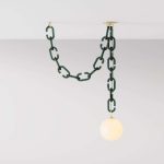 Rayun 3 Lights Black Chandelier