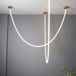 Novan LED Gold Chandelier