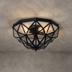 Gavio 3 Lights Black Flush Light - Image 3