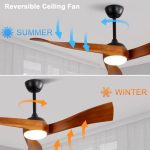 Astuna Brown Ceiling Fan - 54 Inch - Image 4