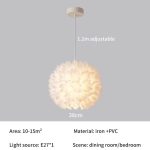 Soliv 1 Light White Chandelier - Image 4