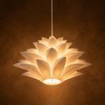 Klavic 1 Light White Chandelier - Image 2