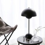 Wynir LED Black Rechargeable Table Lamp - Image 3