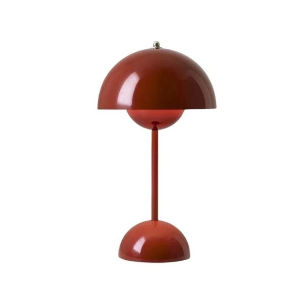 Tindiria LED Burgundy Rechargeable Table Lamp