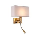 Arcan LED Gold Wall Lamp