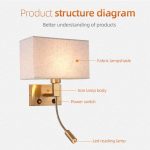 Arcan LED Gold Wall Lamp - Image 4