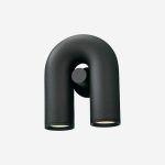 Luxon 2 Lights LED Black Wall Lamp