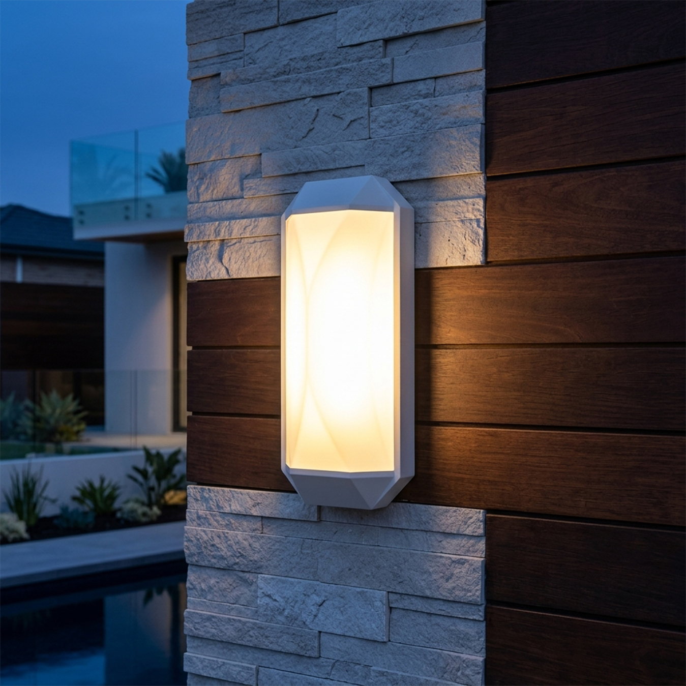 ALM-WL-376W-N Celat LED White Wall Lamp - Image 1