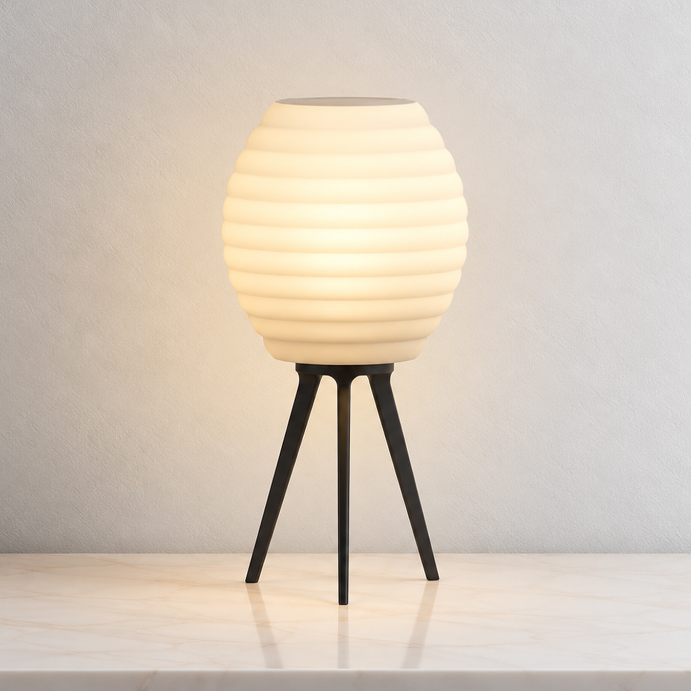 FLO-TL-121BG-1L أباجورة لومون 1 لمبة بيج - Image 1