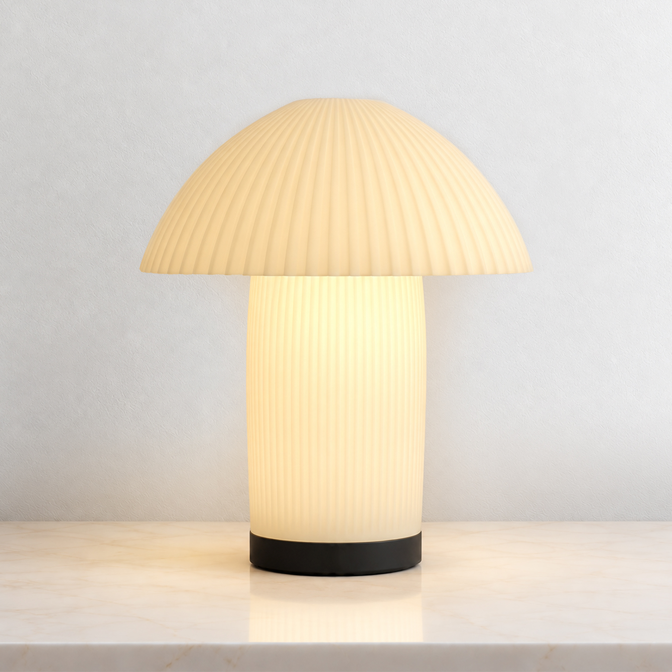 FLO-TL-124BG-1L أباجورة أوريف 1 لمبة بيج - Image 1