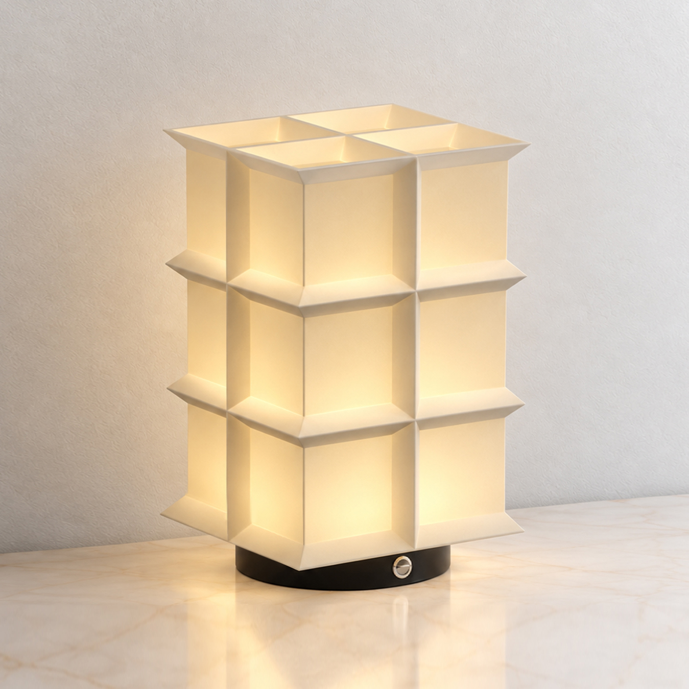 FLO-TL-126BG-3L أباجورة لوكسونيو 3 إضاءة بيج - Image 1