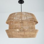 Astunova 3 Lights Beige Chandelier