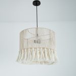 Solit 3 Lights Beige Chandelier